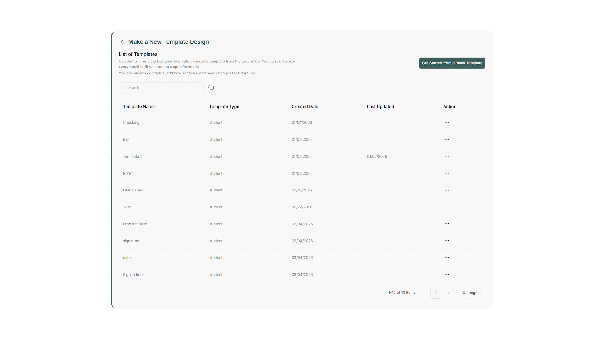 Building a simple digital template system for childcare paperwork and workflows